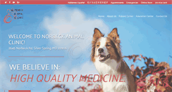 Desktop Screenshot of norbeckanimalclinic.com