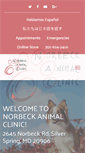 Mobile Screenshot of norbeckanimalclinic.com